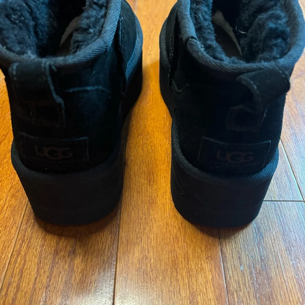 Uga Size 8 Ugg Black Mini Platform Black 8